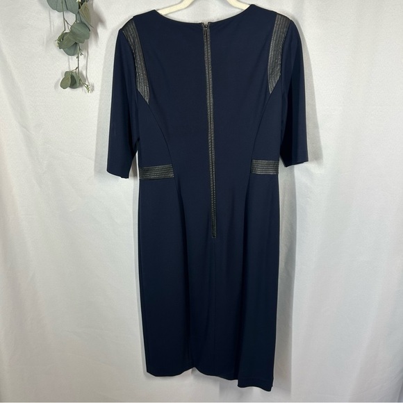 Rebecca Taylor | Navy Blue Dress Knee Length Women’s Size 12 - Picture 5 of 11